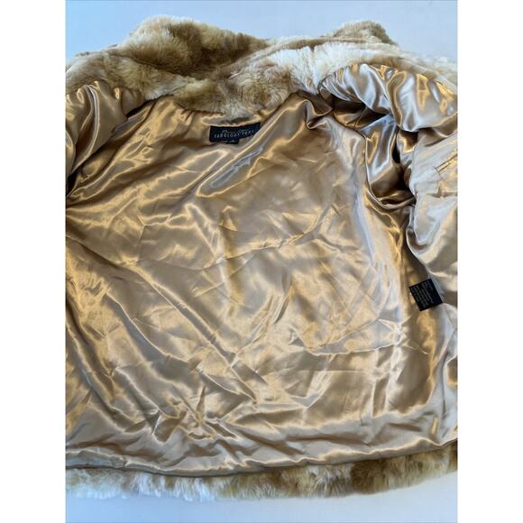 Donna Salyers Fabulous Furs Caramel Cream Color Fox Rabbit Faux Size XL READ - Picture 16 of 16